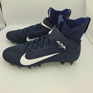 Nike Alpha Menace Elite 2 Flyknit Football CleatsMens 13.5 NWOT Navy BV 2077-401